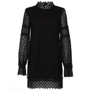 Iro Kara Black Eyelet Lace Dress